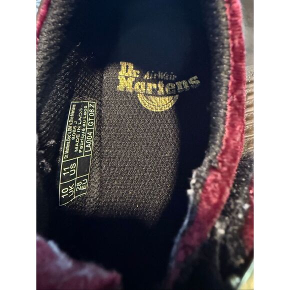 DR MARTENS JUNIOR 8065 QUILTED VELVET MARY JANE SHOES - Picture 13 of 14